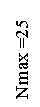 Подпись: Nmax =25 31